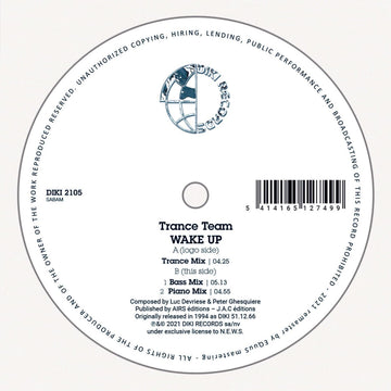 Trance Team - Wake Up - Artists Scorpio Rising Genre Trance Release Date 11 February 2022 Cat No. DIKI2105 Format 12