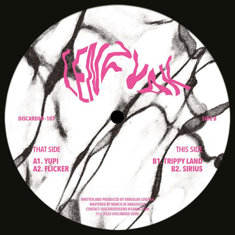 Lenzyak - 'Trippy Land' Vinyl - Artists Lenzyak Genre Tech House, Electro Release Date 23 Sept 2022 Cat No. DISCARDED-107 Format 12" Vinyl - Discarded Gems - Discarded Gems - Discarded Gems - Lenzyak - 'Trippy Land' Vinyl - Discarded Gems - Discarded Gems - Vinyl Record