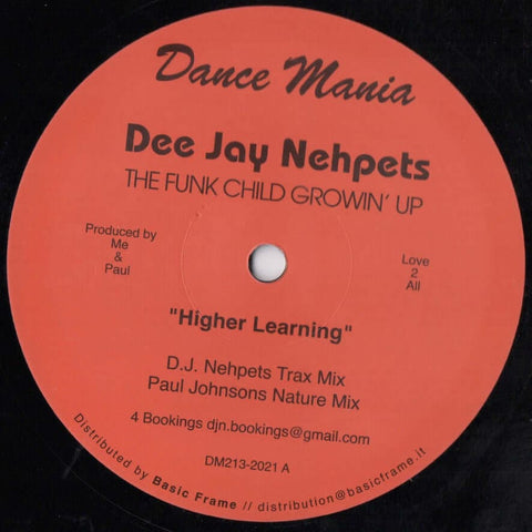 Dee Jay Nehpets - The Funk Child Growin' Up (Vinyl) - Official re-issue of a 1997 classic Dance Mania release. Dj Nehpets, one of Chicago's hottest household dj's, give us a ghetto flavor and genuine Chicago sounds. Also includes a Paul Johnson Remix, pla - Vinyl Record