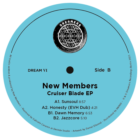 New Members - Cruiser Blade - Artists New Members Genre Tech House, Minimal Release Date 25 March 2022 Cat No. DREAM VI Format 12" Vinyl - Dreamers - Dreamers - Dreamers - Dreamers - Vinyl Record