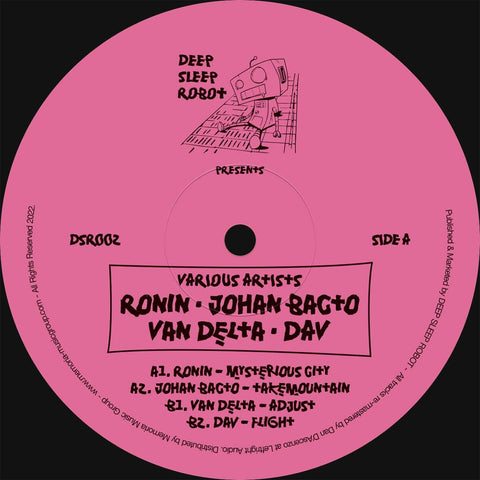 Various - 'DSR002' Vinyl - Artists Ronin, Johan Bacto, Van Delta, Dav Genre Tech House, Deep House Release Date April 8, 2022 Cat No. DSR002 Format 12" Vinyl - Deep Sleep Robot - Vinyl Record