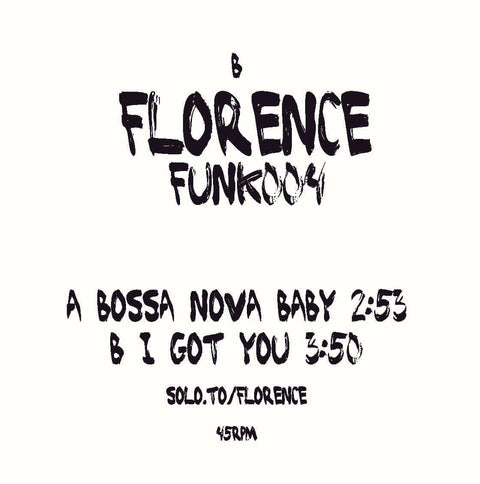 Florence - 'Funk004' Vinyl - Artists Florence Genre Funk & Soul, Edits Release Date 29 Jul 2022 Cat No. FF004 Format 7" Vinyl - Florence Funk - Florence Funk - Florence Funk - Florence Funk - Vinyl Record