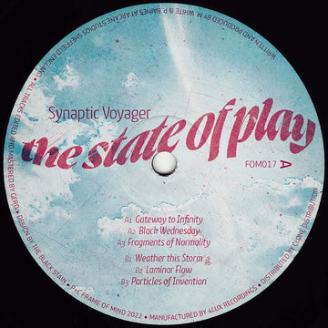 Synaptic Voyager - 'The State Of Play' Vinyl - Artists Synaptic Voyager Genre Techno, House, Reissue Release Date 3 Oct 2022 Cat No. FOM017 Format 12