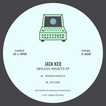 Jack Keo - 303less Anxiety EP (Vinyl) - Striking once again, Barcelona based, Gamine comes back with the laser cutting tunes of Jack Keo. Following major releases on Art of Dark and Spaecial; Jack tees up a heavy-yet-balanced EP that leans on techno and i Vinly Record