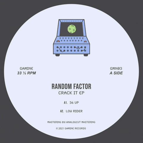 Random Factor - Crack It EP (Vinyl) - Random Factor - Crack It EP (Vinyl) - Emerging from the shadows, Carl comes back with four beastly, hard hitting slabs - an EP produced in the 2000s that never saw the light before. Futuristic pads, combined with roll - Vinyl Record
