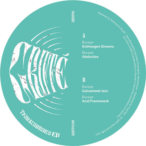 Buraye - Transcendence - Artists Buraye Genre Techno, Electro Release Date 29 April 2022 Cat No. GRFF006 Format 12" Vinyl - Griffé - Griffé - Griffé - Griffé - Vinyl Record