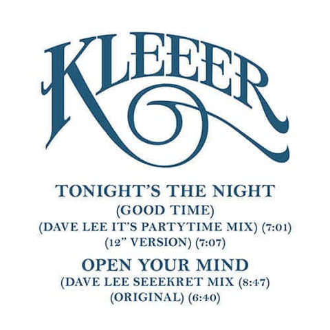 Kleeer - Tonight's The Night (Good Time) - Artists Kleeer Genre Disco Release Date 5 January 2022 Cat No. GRWB-1209 Format 12" Vinyl - Groovin Recordings - Groovin Recordings - Groovin Recordings - Groovin Recordings - Vinyl Record