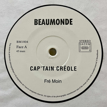 Cap'tain Creole - Ni Bel Jounin - Artists Cap'tain Creole Genre Funk, Reggae, Reissue Release Date 1 Jan 2019 Cat No. BM1804 Format 12