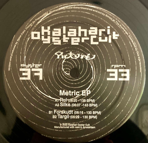 Picture (AKA Central) - Metric - Artists Picture Central Genre Deep House Release Date 15 April 2022 Cat No. OYSTER37 Format 12" Vinyl - Kalahari Oyster Cult - Kalahari Oyster Cult - Kalahari Oyster Cult - Kalahari Oyster Cult - Vinyl Record