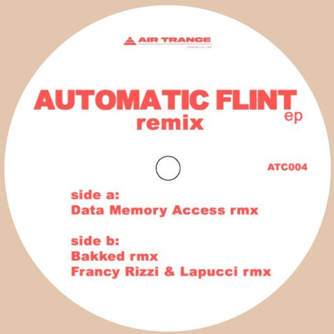 Automatic Flint EP - The Remixes (Vinyl) Automatic Flint EP - The Remixes - Finally the reinterpretation of the original 1995 project, with the duo Data Memory Access alias Giammarco Orsini & Jacopo Latini after the extraordinary Mood Waves, accompanied b - Vinyl Record