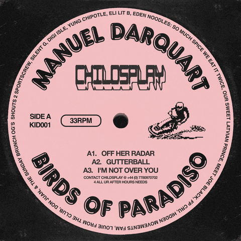 Manuel Darquart - Birds Of Paradiso - Your 5 day holiday is coming to a heartbreaking end on the magnifique Isle of Paradiso. As you wait on the pier for your last rendez vous with that special someone... - Childsplay - Vinyl Record