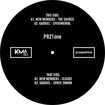 New Members / Gabriel - PRZ1one EP - Prozpektiva launches with the aim of shining light on new and up & coming artists. We start with one of our favourite producers the past year or two in New Members and a brand new kid on the block who will do many cool Vinly Record