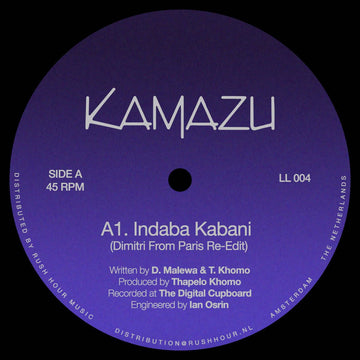 Kamazu - Indaba Kabani (Dimitri From Paris Edit) - Artists Kamazu Genre Deep House Release Date 20 May 2022 Cat No. LL 004 Format 12