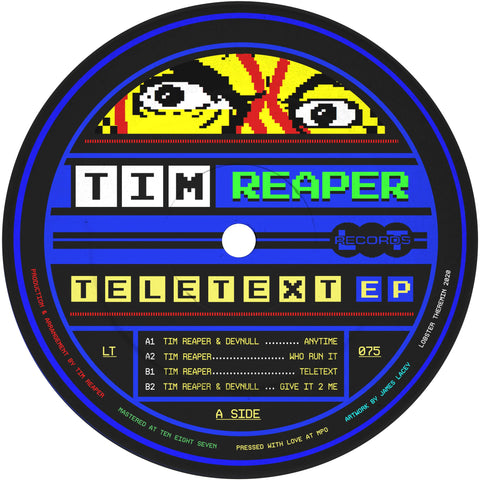 Tim Reaper - Teletext EP (Vinyl) - Tim Reaper - Teletext EP (Vinyl) - Tim Reaper returns to Lobster Theremin with a weighty masterclass of all things old school jungle, rave and D&B. 2020 has been a massive year for the rising London-based DJ/producer Tim - Vinyl Record