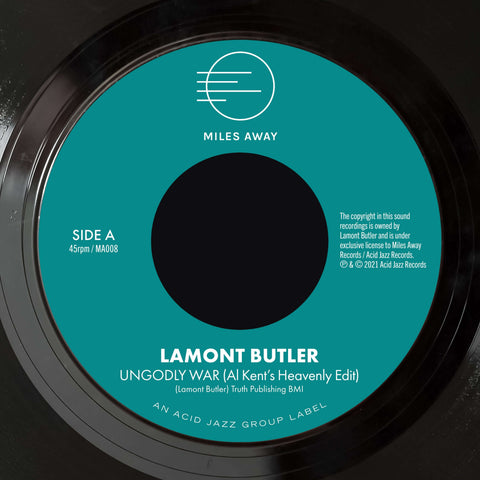 Lamont Butler - Ungodly War (Al Kent’s Heavenly Edit) / Get Up And Praise The Lord 7" (Vinyl) - Ungodly War is one of the many standouts from our 2020 reissue of Lamont Butler’s one and only album It’s Time For A Change. Taking inspiration from jazz, soul - Vinyl Record