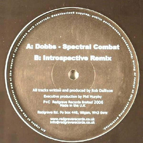 Dobbs - Spectral Combat - Dobbs : Spectral Combat (12") is available for sale at our shop at a great price. We have a huge collection of Vinyl's, CD's, Cassettes & other formats available for sale for music lovers - Redgrave Records - Redgrave Records - R - Vinyl Record