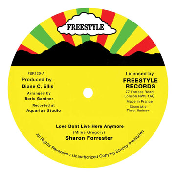 Sharon Forrester - Love Don't Live Here Anymore - Artists Sharon Forrester Genre Reggae, Lovers Rock Release Date 11 Oct 2022 Cat No. FSR130 Format 12