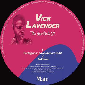 Vick Lavender - 'The Essentials' Vinyl - Artists Vick Lavender Genre Deep House Release Date 3 Oct 2022 Cat No. MATE010 Format 12