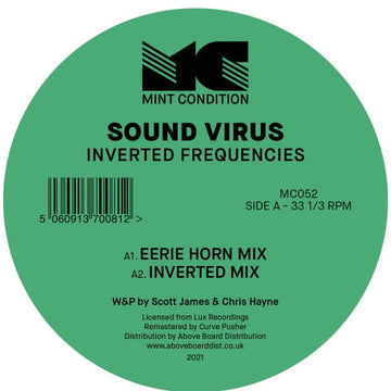 Sound Virus - Inverted Frequencies - Artists Sound Virus Genre Deep House Release Date 26 Nov 2021 Cat No. MC052 Format 12