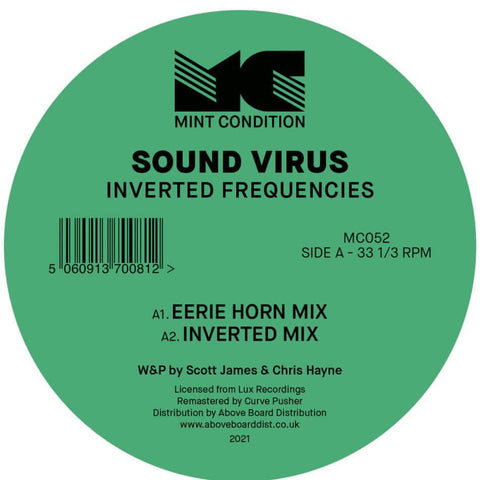 Sound Virus - Inverted Frequencies - Artists Sound Virus Genre Deep House Release Date 26 Nov 2021 Cat No. MC052 Format 12" Vinyl - Mint Condition - Vinyl Record