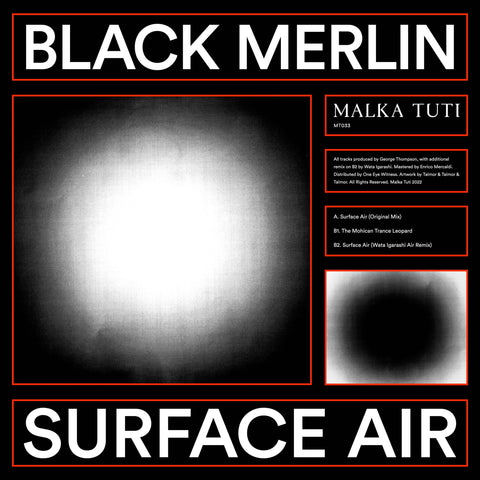Black Merlin - Surface Air - Artists Black Merlin Genre Electronica Release Date April 8, 2022 Cat No. MT0033 Format 12" Vinyl - Malka Tutti - Malka Tutti - Malka Tutti - Malka Tutti - Vinyl Record