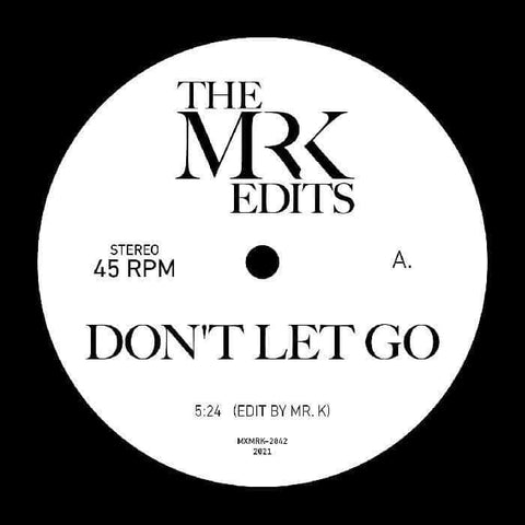 Mr K - Don't Let Go 7" (Vinyl) - Mr K - Don't Let Go 7" (Vinyl) - Mr. K takes on two different disco moods in the latest in his long-running series of edits on 45. As always, these unique selections from Mr. K's personal stash are cut on a loud, club-read - Vinyl Record