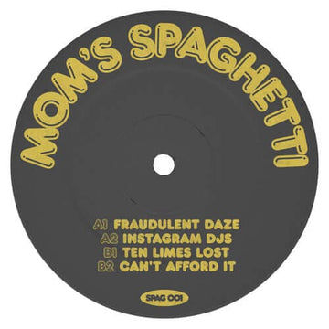 Mom’s Spaghetti - Vol 1 (Vinyl) - Mom’s Spaghetti - Vol 1 (Vinyl) - Club tracks for weak knees and sweaty palms! Finally on wax, a series of club edits paying tribute to Glasgow's infamous after-party scene ca. 2011 - 2019. Mom's Spaghetti takes influence Vinly Record