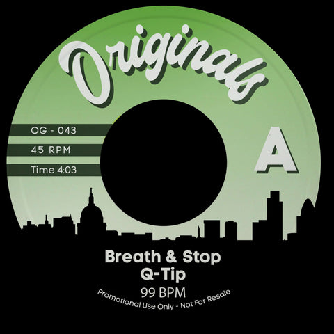 Q-Tip / Redman - Breath & Stop / Smash Sumthin - Artists Q-Tip, Redman Genre Hip-Hop, Reissue Release Date 4 Nov 2022 Cat No. OG043 Format 7" Vinyl - Originals - Vinyl Record