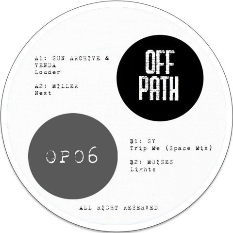 Various - OFFPath 06 - Artists Various Genre Tech House, Minimal Release Date 1 Jan 2021 Cat No. OP06 Format 12" Vinyl - Off Path - Off Path - Off Path - Off Path - Vinyl Record