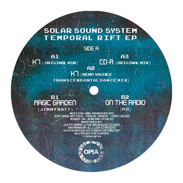 Sölar Sound System - Temporal Rift - Artists Sölar Sound System Nemo Vachez Genre Tech House Release Date 8 Nov 2022 Cat No. OPIA007 Format 12