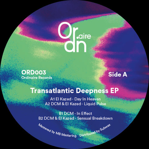 DCM / El Kazed - Transatlantic Deepness - Artists DCM, El Kazed Genre Tech House, Techno Release Date 25 Nov 2022 Cat No. ORD003 Format 12" Vinyl - Ordinaire Records - Vinyl Record