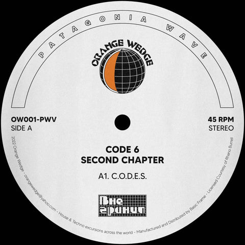 Code 6 - Second Chapter - Artists Code 6 Genre Techno, Detroit Release Date 10 Jun 2022 Cat No. OW001-PWV Format 12" Vinyl - Orange Wedge - Orange Wedge - Orange Wedge - Orange Wedge - Vinyl Record