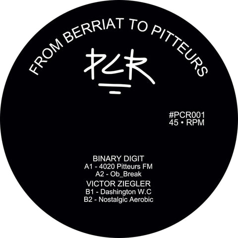 Binary Digit / Victor Ziegler - 'From Berriat To Pitteurs' Vinyl - Artists Binary Digit Victor Ziegler Genre IDM, Jungle Release Date Cat No. PCR001 Format 12" Vinyl - Vinyl Record
