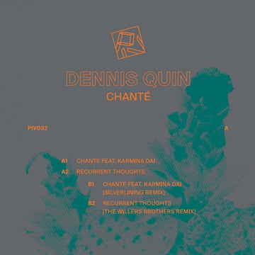 Dennis Quin - Chanté (Vinyl) - PIV032 comes straight from the studio production of experienced native Dutchmen Dennis Quin, who keeps the classic feeling on point with the original track Chanté - A tribute to Eau de Chanté. Second track Recurrent Thought Vinly Record