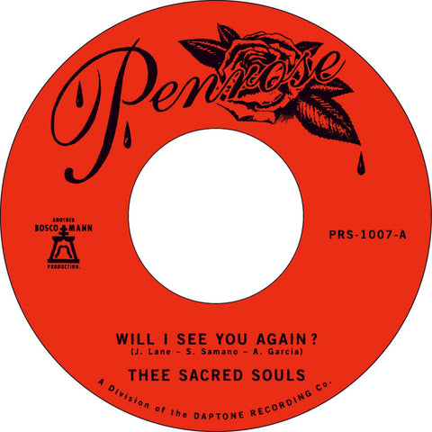 Thee Sacred Souls - Will I See You Again/It's Our Love - Artists Thee Sacred Souls Genre Soul Release Date Cat No. PRS1007 Format 7" Single - Penrose Records - Vinyl Record