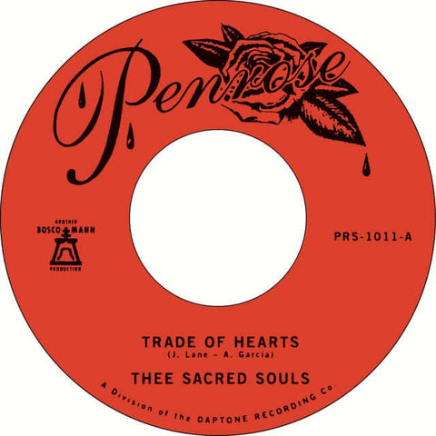 Thee Sacred Souls - Trade Of Hearts / Let Me Feel Your Charm - Artists Thee Sacred Souls Genre Soul, R&B Release Date 25 February 2022 Cat No. PRS1011 Format 7" Vinyl - Penrose Records - Penrose Records - Penrose Records - Penrose Records - Vinyl Record
