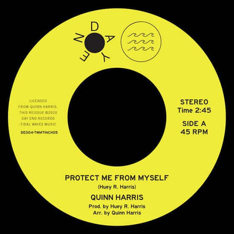 Quinn Harris - Protect Me From Myself 7" [Ltd. 250 Copies] - Quinn Harris - Protect Me From Myself (Vinyl) - Born in Texas but raised in Riverside, California, Quinn Harris first started playing music in 1954 when he saved up his paper route money for an - Vinyl Record