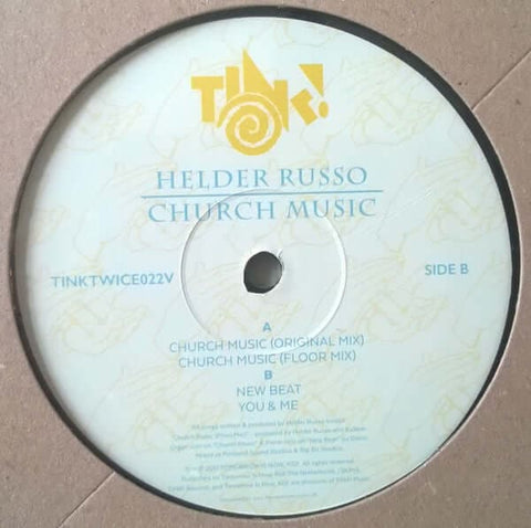 Helder Russo - Church Music - Artists Helder Russo Genre Deep House Release Date 18 Sept 2017 Cat No. TINKTWICE022V Format 12" Vinyl - Tomorrow Is Now, Kid! - Vinyl Record