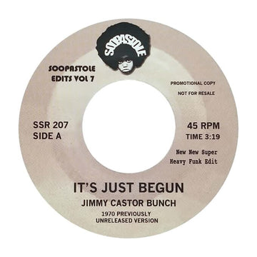 The Jimmy Castor Bunch - It's Just Begun (Repress) - Artists The Jimmy Castor Bunch Genre Funk, Breaks, Edits Release Date 25 Nov 2022 Cat No. SSR207 Format 7