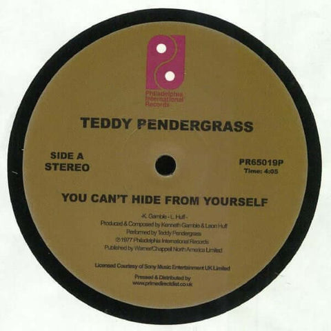 Teddy Pendergrass - You Can't Hide From Yourself / The More I Get, The More I Want - Artists Teddy Pendergrass Genre Disco, Soul Release Date 1 Jan 2019 Cat No. PR65019P Format 12" Vinyl - Philadelphia International Records - Philadelphia International Re - Vinyl Record