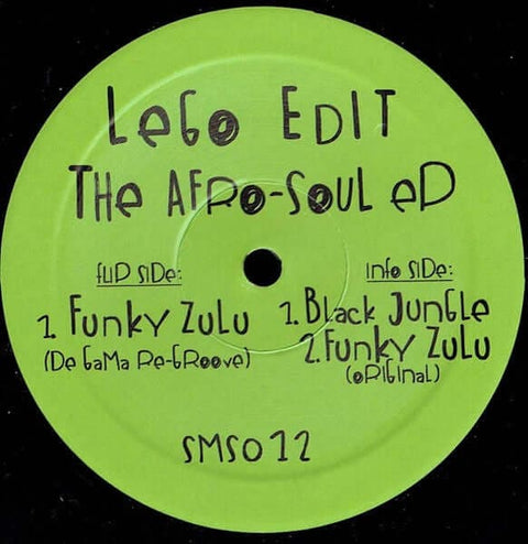 Lego Edit - The Afro-Soul - Artists Lego Edit Genre Disco, Nu-Disco, House Release Date 1 Jan 2019 Cat No. SMS012 Format 12" 180g Vinyl - Samosa Records - Vinyl Record
