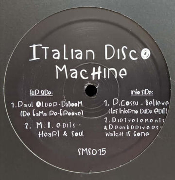 Various - Italian Disco Machine - Artists Samosa Records Genre Disco, Nu-Disco, Edits Release Date 1 Dec 2019 Cat No. SMS015 Format 12