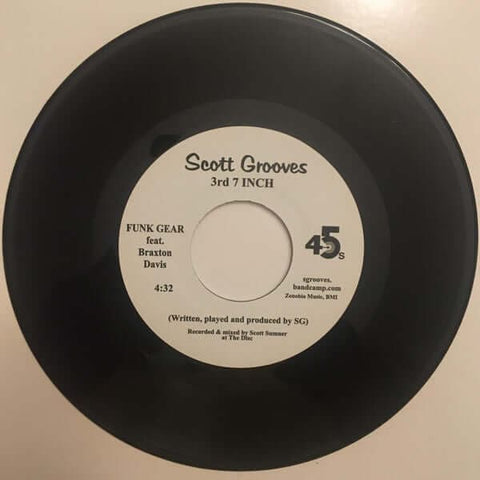 Scott Grooves - Funk Gear - Artists Scott Grooves Genre Boogie Release Date 26 Dec 2019 Cat No. 3/ 7 Inch Format 7" Vinyl + wooden 45 adaptor - From The Studio Of Scott Grooves - Vinyl Record