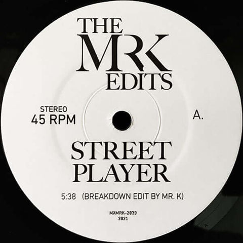 Chicago / James Brown - Street Player - Artists Chicago / James Brown Genre Disco, Funk, Edits Release Date 1 Jan 2021 Cat No. MXMRK-2039 Format 7" Vinyl - Vinyl Record