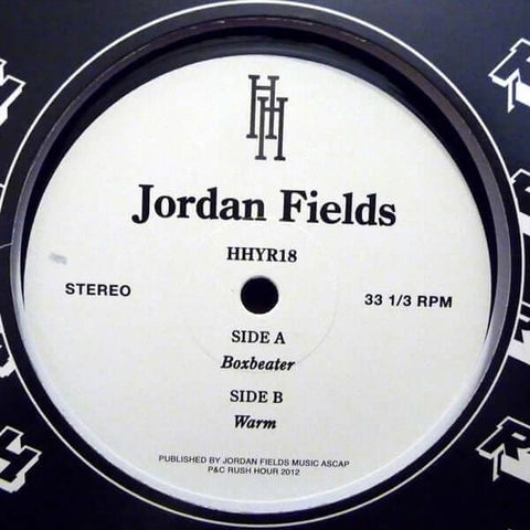 Jordan Fields - Boxbeater - Artists Jordan Fields Genre Deep House Release Date 1 Jan 2012 Cat No. HHYR18 Format 12" Vinyl - Hour House Is Your Rush Records - Vinyl Record