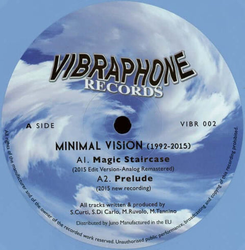 The True Underground Sound Of Rome ‎- Minimal Vision (1992-2015) - The True Underground Sound Of Rome ‎- Minimal Vision (1992-2015) - REPRESS ALERT: Despite only a few releases, the Electronic deep house sound of Vibraphone Records and the production team - Vinyl Record