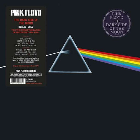 Pink Floyd - The Dark Side Of The Moon - Artists Pink Floyd Genre Prog Rock, Psychedelic Rock, Reissue Release Date 4 Nov 2016 Cat No. 5099902987613 Format 12" Vinyl - Gatefold - Pink Floyd Records - Pink Floyd Records - Pink Floyd Records - Pink Floyd Re - Vinyl Record