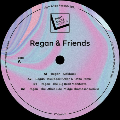 Regan - Regan & Friends - Artists Regan Genre Uk Garage Release Date 14 January 2022 Cat No. RARV002 Format 12" Vinyl - Right Angle Records - Right Angle Records - Right Angle Records - Right Angle Records - Vinyl Record