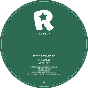 NIKK - Paradize - Artists NIKK Genre Techno Release Date January 14, 2022 Cat No. REKIDS194 Format 12