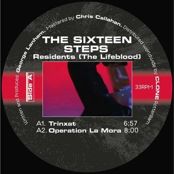 The Sixteen Steps - Residents (The Lifeblood) (Vinyl) - The Sixteen Steps - Residents (The Lifeblood) (Vinyl) - Sizzling and rattling power beats by George Lanham under his The Sixteen Steps moniker. Comes with a Credit 00 remix on the flip! Vinyl, 12